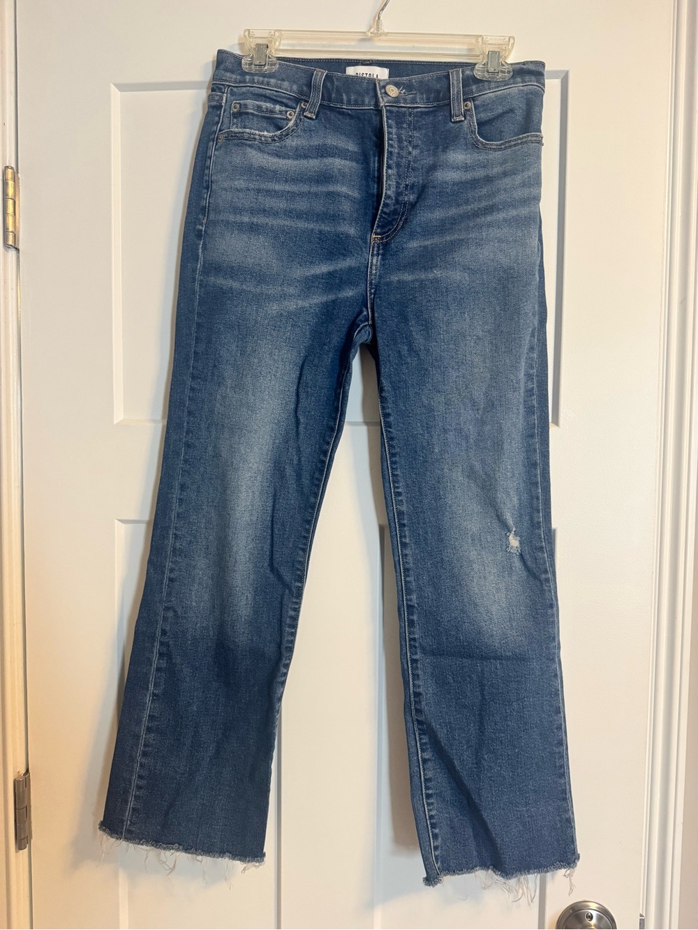 pistola Midwash Straight Leg Jeans in Blue - Size 27